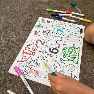 HeyDoodle Sensory Mats - Wild Digits Activity & Craft HeyDoodle 