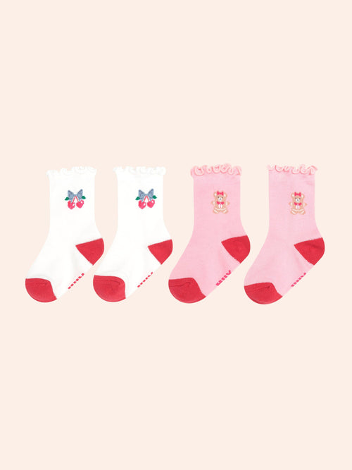 Huxbaby - 2PK Festival Socks | Girl Multi