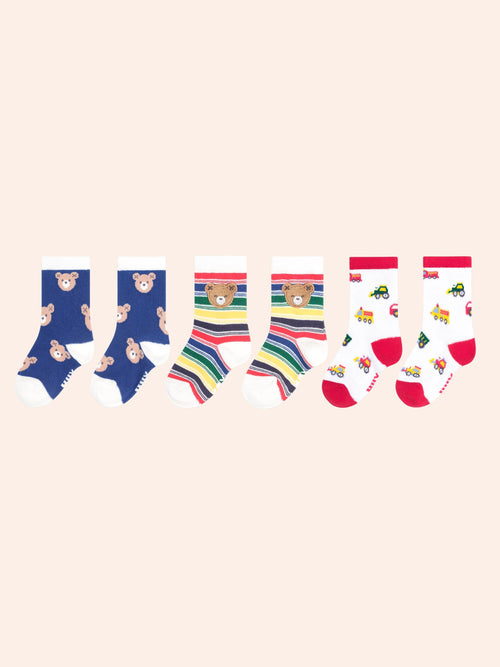 Huxbaby - 3Pk Boys Socks | Multi