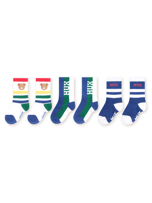 Huxbaby - 3Pk Boys Sports Socks | Multi