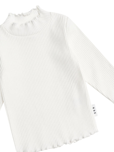 Huxbaby - Almond Milk Rib Skivvy - HB2106S25 Long Sleeve Top Huxbaby 