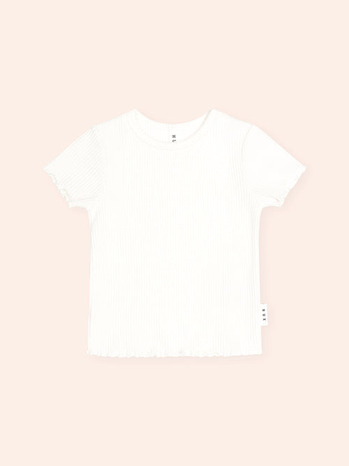 Huxbaby - Almond Milk Rib Tee | Almond Milk