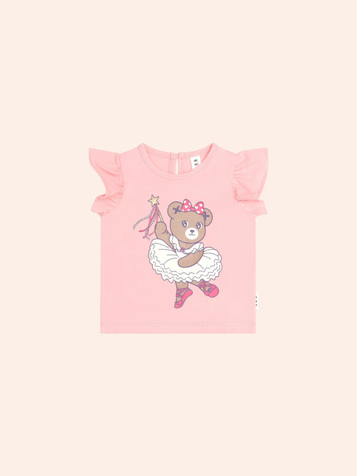 Huxbaby - Ballerina Huxette Frill Tee | Vintage Pink