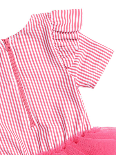Huxbaby - Ballerina Swimsuit Cherry Pie Stripe - HB7195S25 One-Piece Swimsuit Huxbaby 