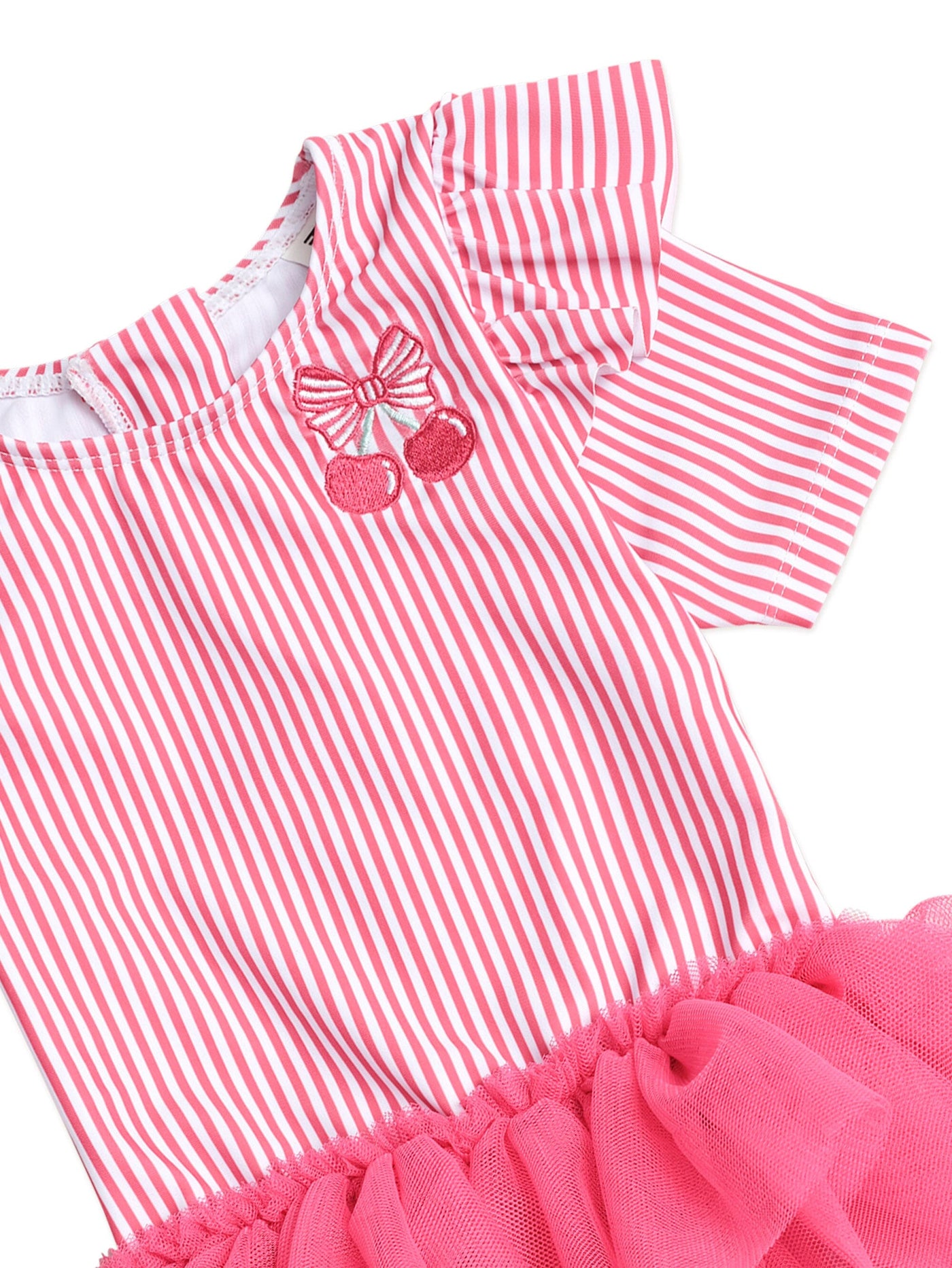 Huxbaby - Ballerina Swimsuit Cherry Pie Stripe - HB7195S25 One-Piece Swimsuit Huxbaby 