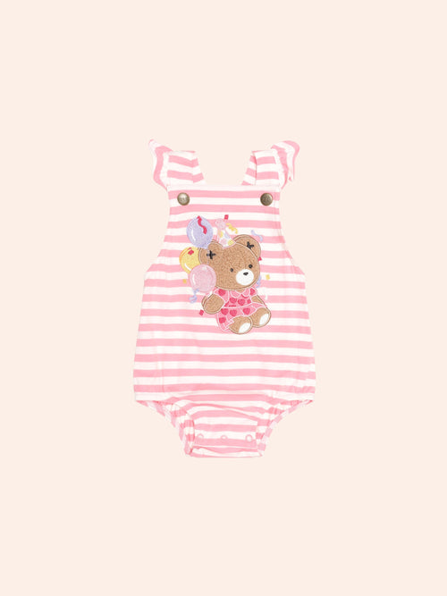 Huxbaby - Bday Huxette Playsuit | Flamingo/Almond Milk