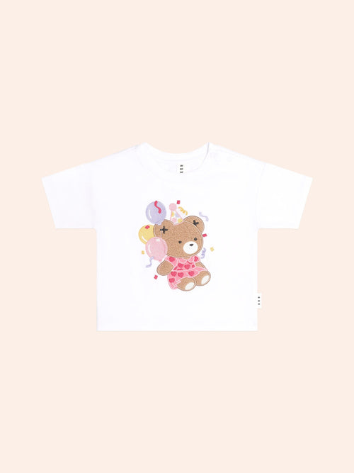 Huxbaby - Bday Huxette Slouchy Tee | White