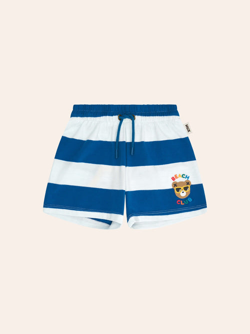 Huxbaby - Beach Club Hux Block Stripe Short | Seapoint/ Almond Milk - PREORDER