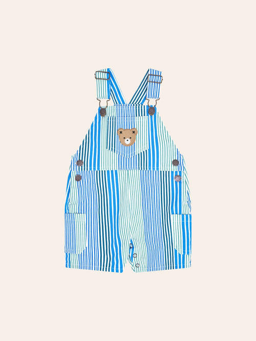 Huxbaby - Beach Club Hux Variegated Stripe Shortall | Multi - PREORDER