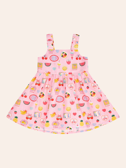 Huxbaby - Beach Club Paradise Tie Dress | Cupcake Pink - PREORDER