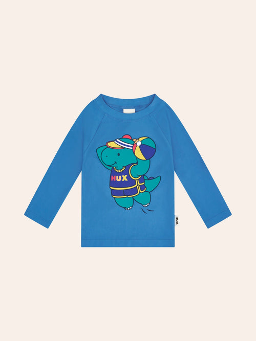 Huxbaby - Beach Volleyball Dino Swim Rashie | Blue
