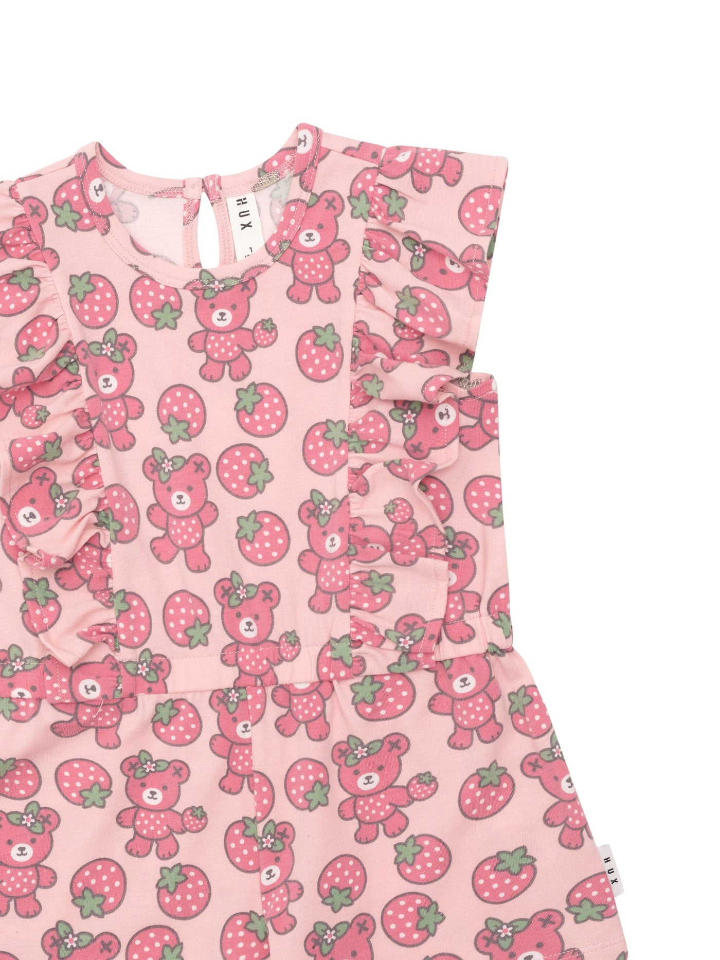 Huxbaby - Berry Bear Frill Playsuit - HB1153S24 Playsuit Huxbaby 