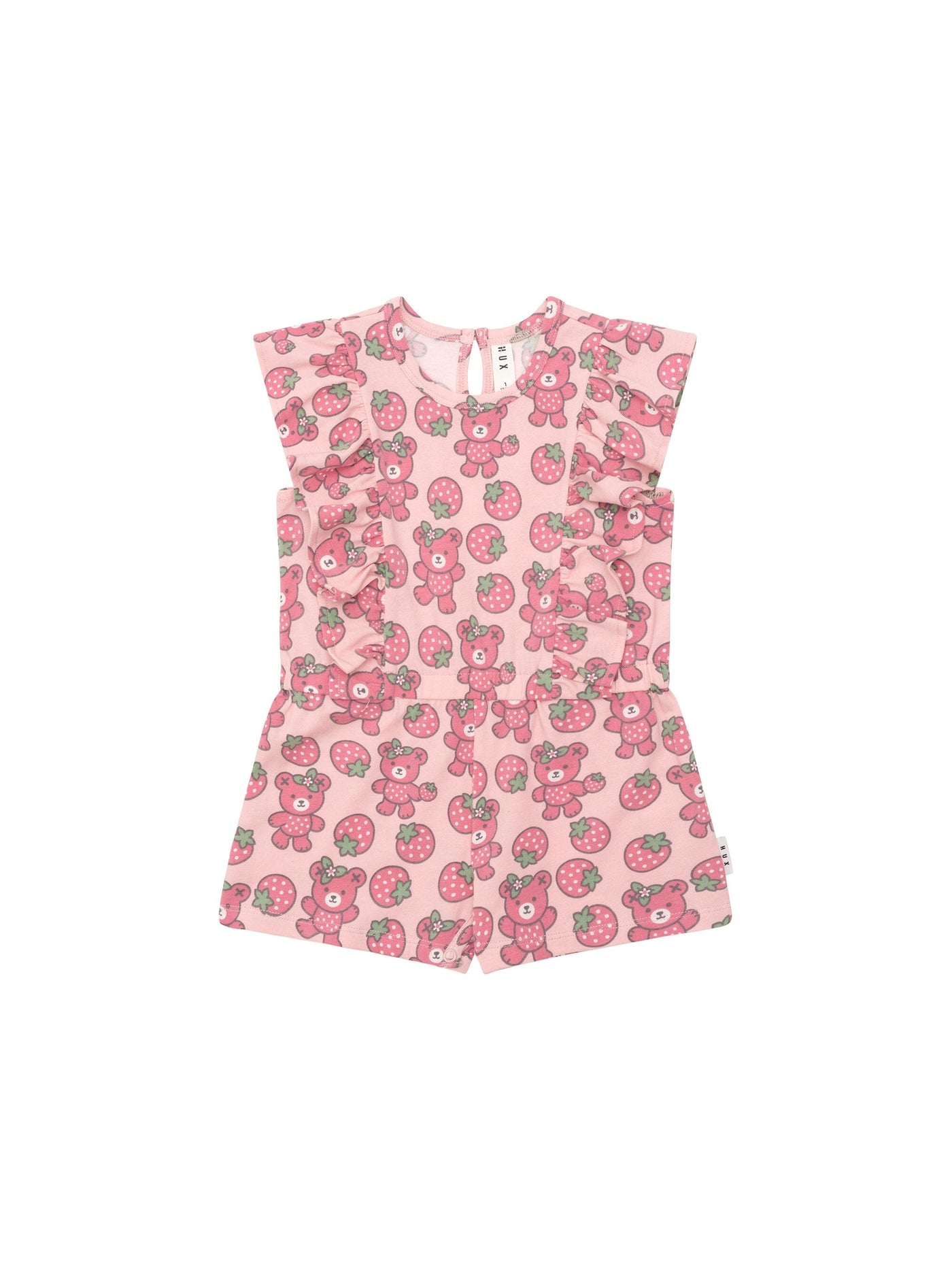 Huxbaby - Berry Bear Frill Playsuit - HB1153S24 Playsuit Huxbaby 