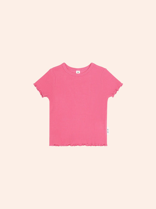 Huxbaby - Berry Rib Tee | Dusty Berry