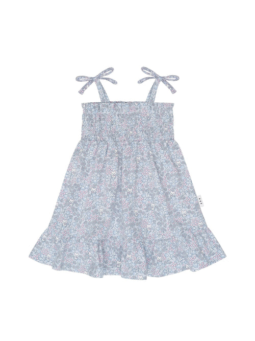 Huxbaby - Bluebell Floral Shirred Dress - HB1228S24