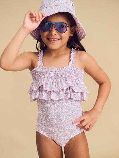 Huxbaby - Bluebell Floral Swim Hat - HB7221S24 Swim Hats Huxbaby 