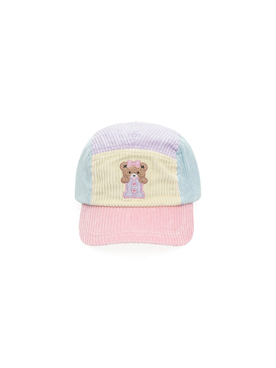 Huxbaby - Blush Colour Block Cord Cap - HB8190W25 Caps Huxbaby 