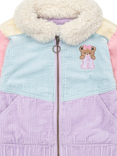 Huxbaby - Blush Colour Block Cord Jacket - HB4191W25 Jacket Huxbaby 