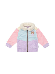 Huxbaby - Blush Colour Block Cord Jacket - HB4191W25