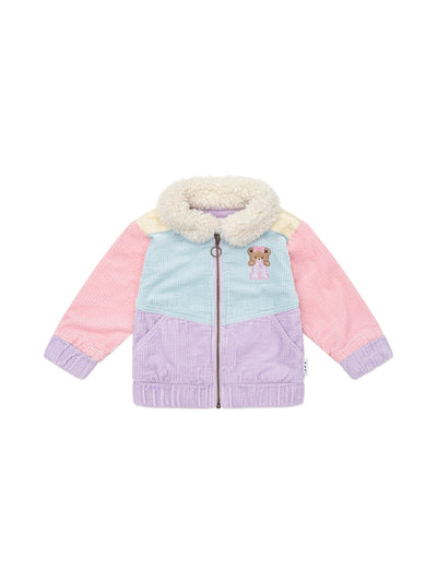 Huxbaby - Blush Colour Block Cord Jacket - HB4191W25 Jacket Huxbaby 