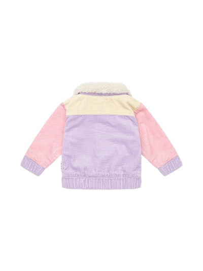 Huxbaby - Blush Colour Block Cord Jacket - HB4191W25 Jacket Huxbaby 