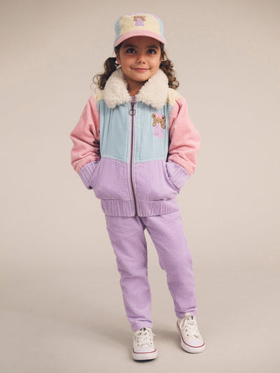 Huxbaby - Blush Colour Block Cord Jacket - HB4191W25 Jacket Huxbaby 