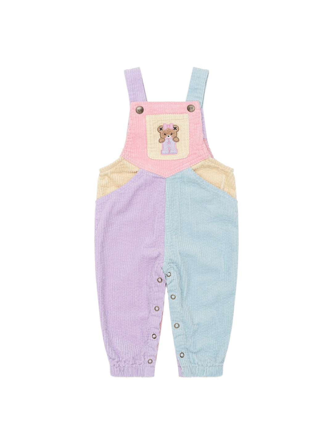 Blush Colour Block Cord Overalls Blush Colour Block Cord Overalls