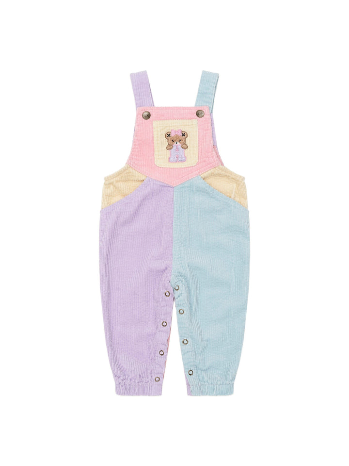 Blush Colour Block Cord Overalls Blush Colour Block Cord Overalls