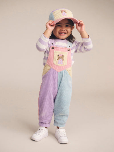 Huxbaby - Blush Colour Block Overall - HB0192W25 Overalls Huxbaby 