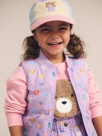 Huxbaby - Blush Furry Huxbear Sweatshirt - HB3254W25 Jumper Huxbaby 