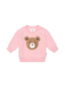 Huxbaby - Blush Furry Huxbear Sweatshirt - HB3254W25