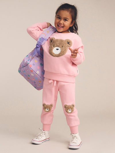 Huxbaby - Blush Furry Huxbear Track Pant - HB6260W25 Trackpants Huxbaby 