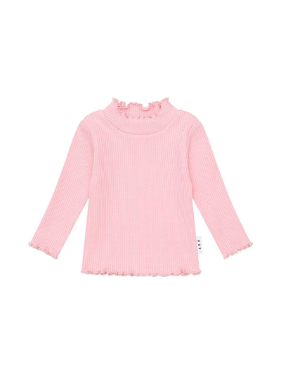 Huxbaby - Blush Rib Skivvy - HB2213W25 Long Sleeve Top Huxbaby 