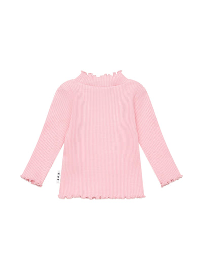 Huxbaby - Blush Rib Skivvy - HB2213W25 Long Sleeve Top Huxbaby 