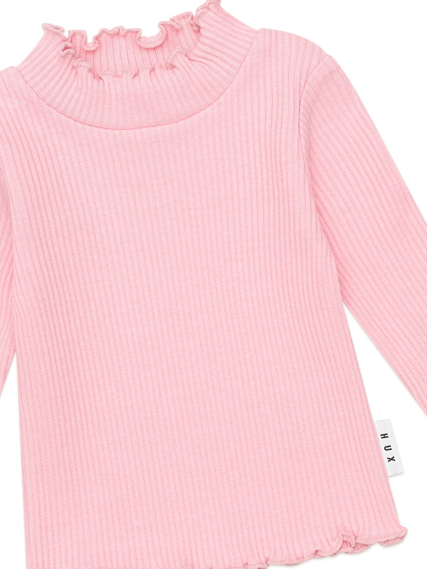 Huxbaby - Blush Rib Skivvy - HB2213W25 Long Sleeve Top Huxbaby 