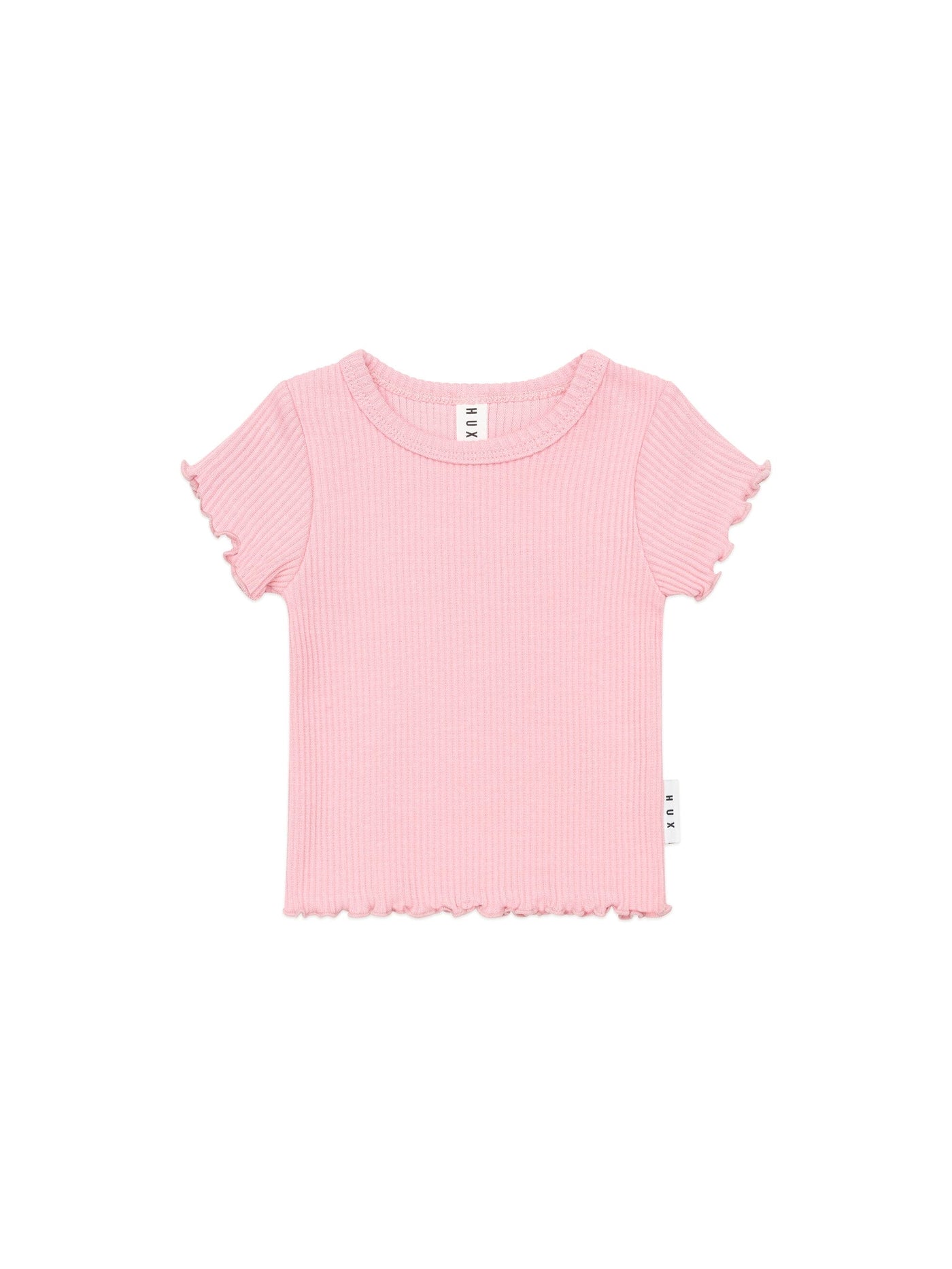 Huxbaby - Blush Rib Tee - HB2214W25 Short Sleeve T-Shirt Huxbaby 