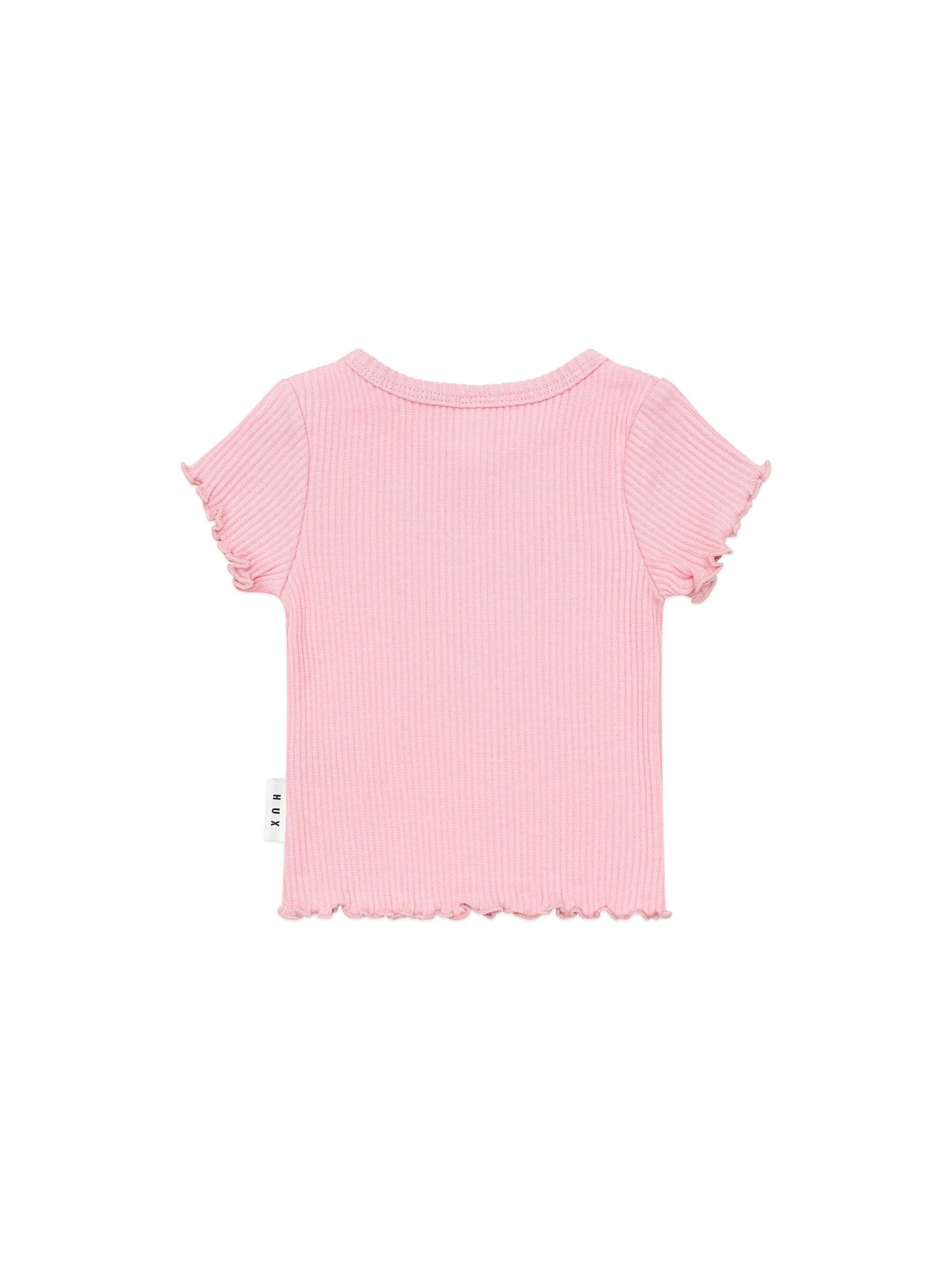 Huxbaby - Blush Rib Tee - HB2214W25 Short Sleeve T-Shirt Huxbaby 