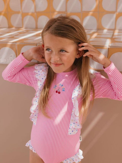 Huxbaby - Bon Voyage Long Sleeve Swimsuit | Sherbet Multi