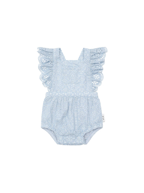 Huxbaby - Broderie Frill Playsuit - HB0215S24