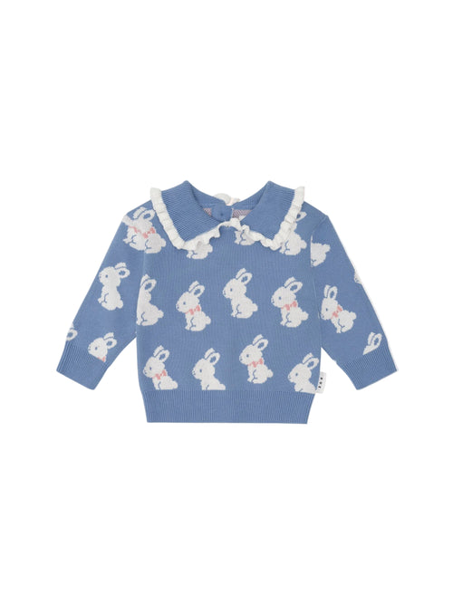 Huxbaby - Bunny Field Frill Collar Pullover