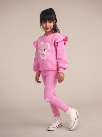 Huxbaby - Bunny Gem Frill Sweatshirt - HB3257W25 Jumper Huxbaby 