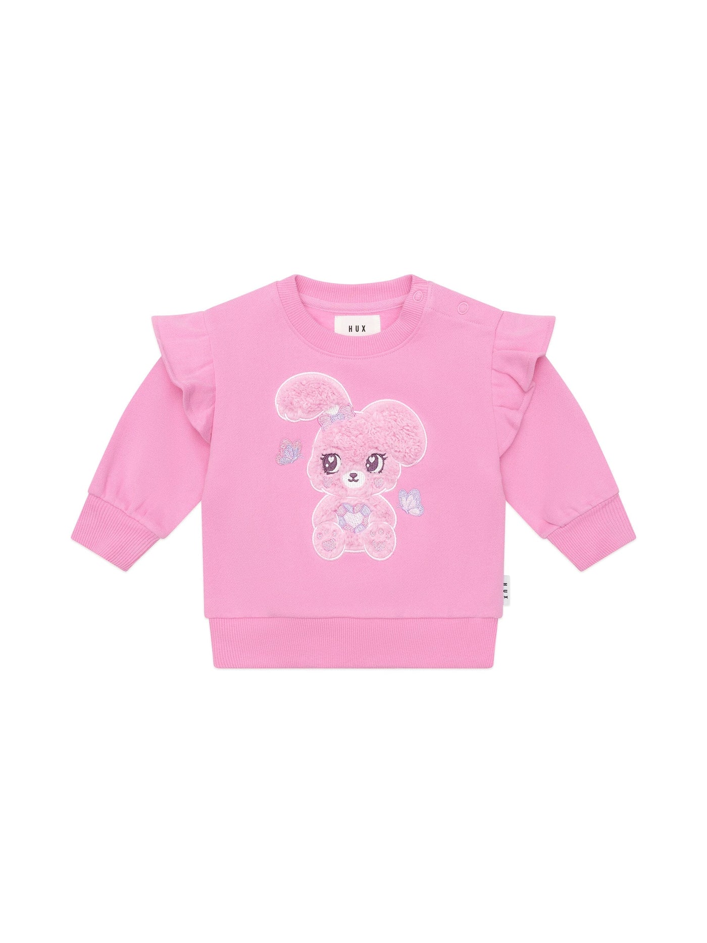 Huxbaby - Bunny Gem Frill Sweatshirt - HB3257W25 Jumper Huxbaby 