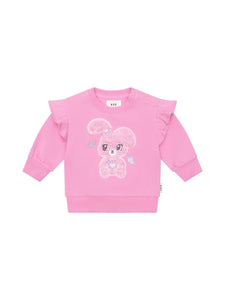 Huxbaby - Bunny Gem Frill Sweatshirt - HB3257W25