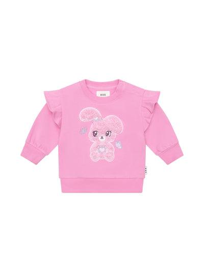 Huxbaby - Bunny Gem Frill Sweatshirt - HB3257W25 Jumper Huxbaby 