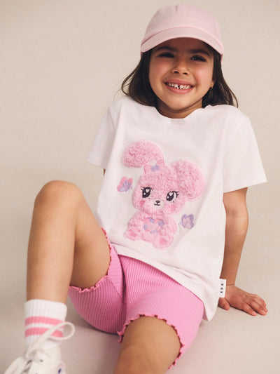 Huxbaby - Bunny Gem T-Shirt - HB2241W25 Short Sleeve T-Shirt Huxbaby 