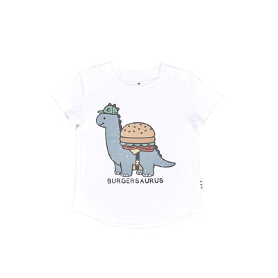 Huxbaby - Burgersaurus T-Shirt - HB2221W24 Short Sleeve T-Shirt Huxbaby 