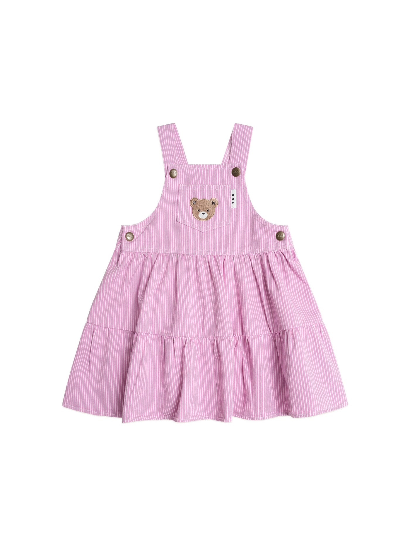 Huxbaby - Candy Stripe Pinafore Dress - HB1396S25 Sleeveless Dress Huxbaby 