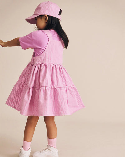 Huxbaby - Candy Stripe Pinafore Dress - HB1396S25 Sleeveless Dress Huxbaby 