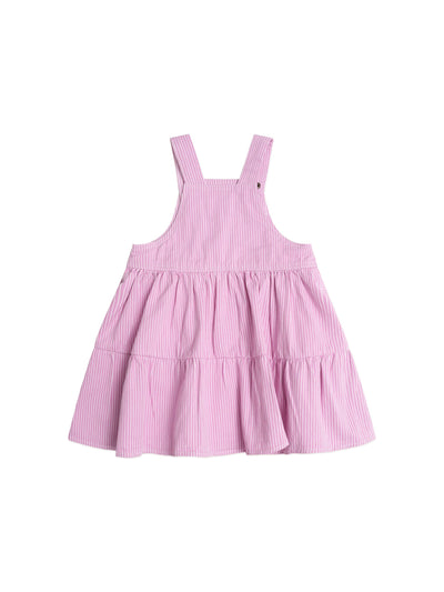 Huxbaby - Candy Stripe Pinafore Dress - HB1396S25 Sleeveless Dress Huxbaby 