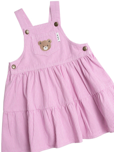 Huxbaby - Candy Stripe Pinafore Dress - HB1396S25 Sleeveless Dress Huxbaby 